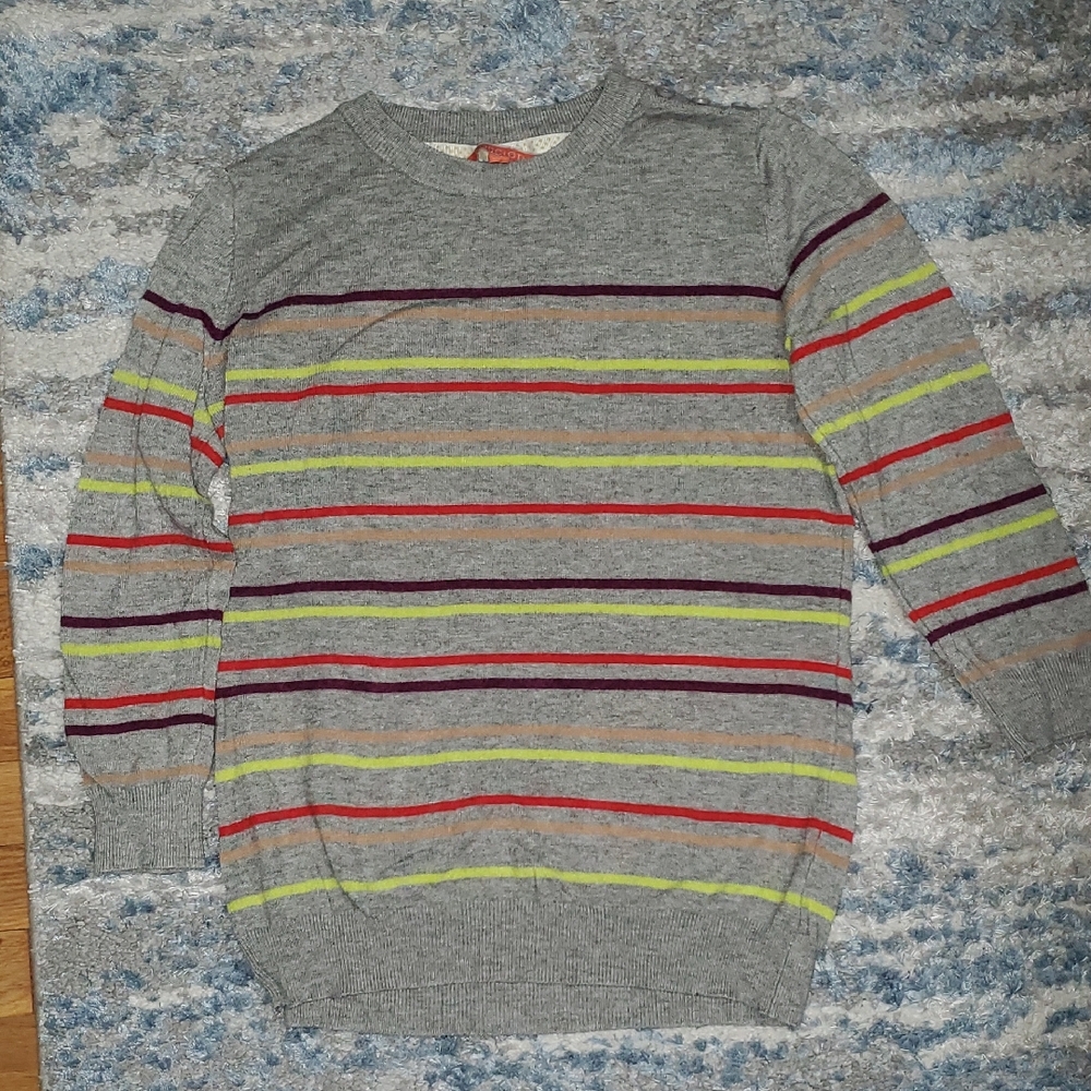 Modcloth Gray Stripe Sweater